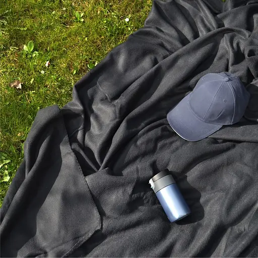 Плед флісовий Bergamo Warm з чохлом 180х150 см чорний (202311pl-01) - фото 5