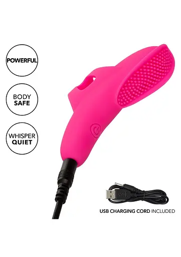 Вібратор на палець CalExotics Neon Vibes The Pleasure Vibe 9 см рожевий - фото 11