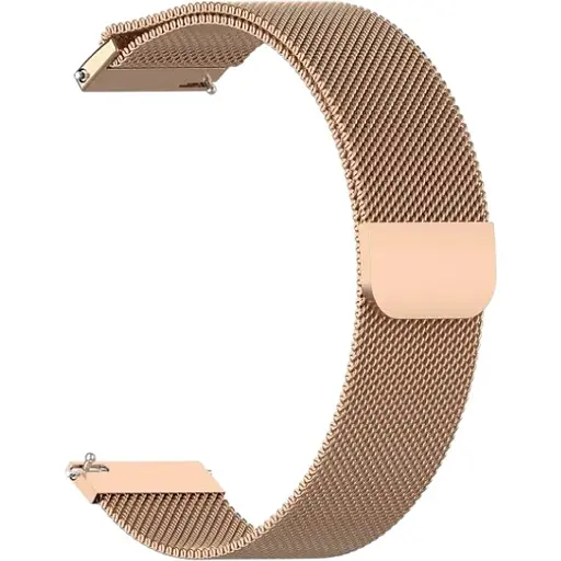 Ремінець DK CDK для Realme Watch 20mm Metal Milanese Loop Magnetic (09649) (rose gold)