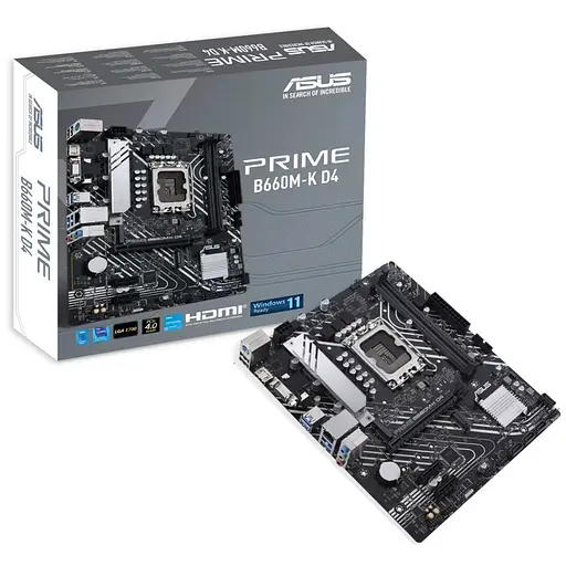 Материнская плата ASUS PRIME B660M-K D4 (PRIME B660M-K D4) (Socket 1700, Intel B660, Micro-ATX) Б/у - фото 8