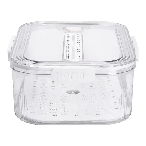 Лоток органайзер для хранения продуктов Yiwu HP-27-2 пластиковый белый - фото 7