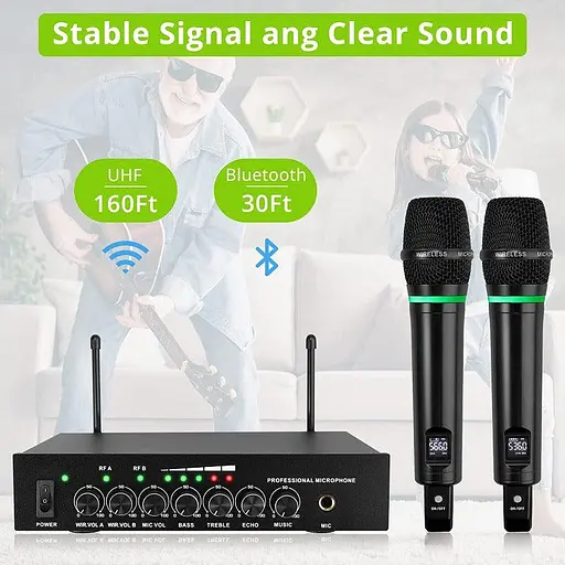 Ручная микрофонная система LiNKFOR UHF, перезаряжаемая - фото 4