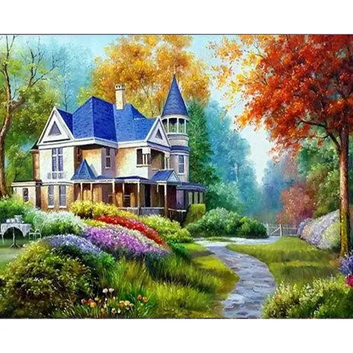 Картини за номерами Алмазна мозаїка зі стразами на підрамнику Тут збуваються мрії 40*50 см, з принт. рамою - фото 1