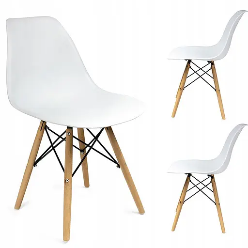 Кресло JUMI Plastic Chair White - фото 2