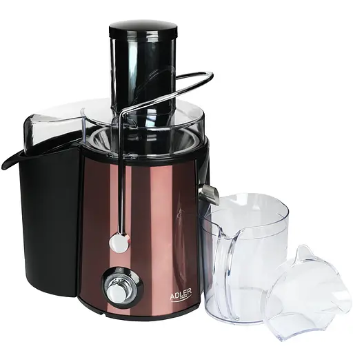 Соковижималка Adler AD 4129 copper 1000Вт/ контейнер для соку-1л/ контейнер для м'якоті-2л мідний - фото 2