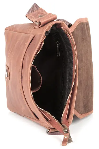 Сумка кожаная мужская SHVIGEL 22х23х7 см sum0012630 - фото 4