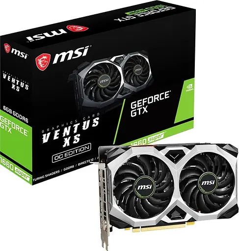 Відеокарта MSI GTX 1660 6Gb Super Ventus XS OC (GeForce GTX 1660 Super Ventus XS OC) (GDDR6, 192 bit, PCI-E 3.0 x16) Б/в - фото 4