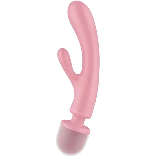 Вибратор для пар Satisfyer Triple Lover Pink: Тройная стимуляция управление через приложение розовый