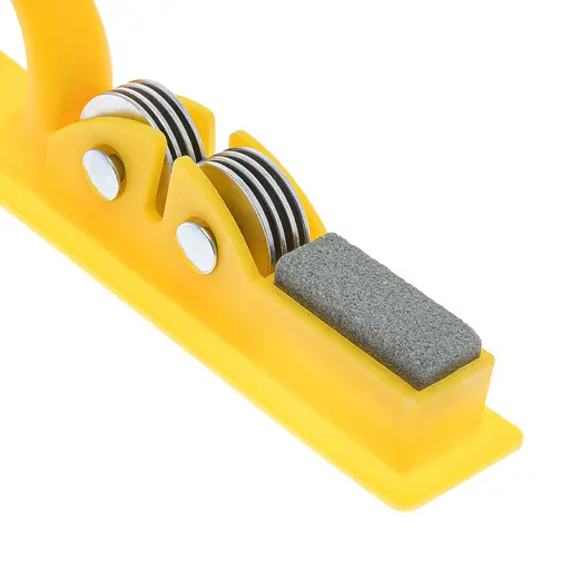 Точилка для кухонных ножей ручная механическая пластиковая с точильным камнем Фиолетовый 86767 - фото 7