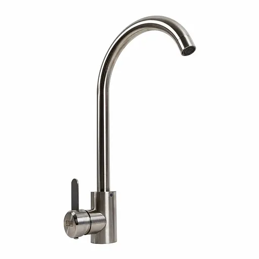 Змішувач для кухні Platinum 7990 NEST нержавіюча сталь - фото 1