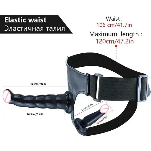 Подвійний страпон зі знімними фалоімітаторами - фото 4