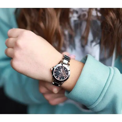 Жіночий наручний годинник Sunkta Absolut (Чорний) - фото 4