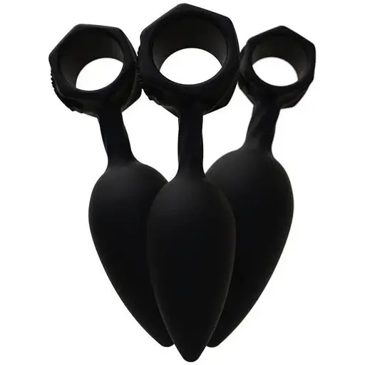 Набір анальних пробок Bathmate Anal Training Plugs діаметр 2.5 см 3.1 см 3.8 см - фото 5