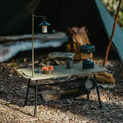 Стол складной Naturehike CNK2450JJ025 (80х40 см) алюминий Черный - фото 6