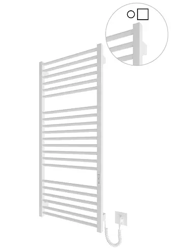 Електрична рушникосушарка HF Derby 1170x530 white matte 6.1.0404.06.WM, Білий матовий, універсальне (коннектор), Електронний - фото 1