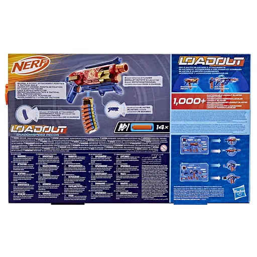 Бластер игрушечный Nerf Loadout Shadowspeed Recon (G1759) - фото 16