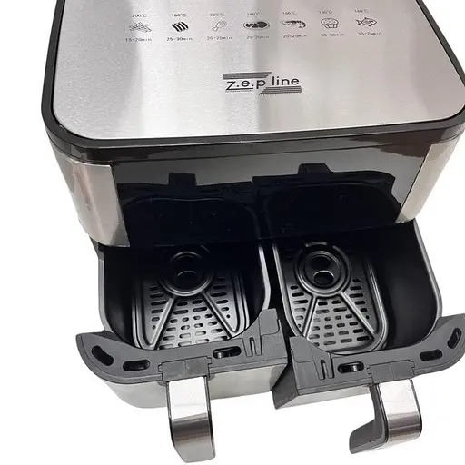 Аерофритюрниця безмасляна Zepline ZP-209 на 2 контейнери по 6л з сенсорним керуванням 4000Вт - фото 5