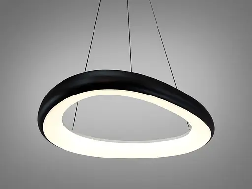 Світлодіодна люстра Romin з підсвічуванням на пульті 90 Вт чорна - фото 3