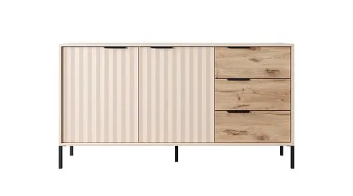 Комод Perfect Home Рейв/Rave 2-дверный с 3 ящиками 2D3S/153 Беж/викинг (PFH-091083) - фото 2