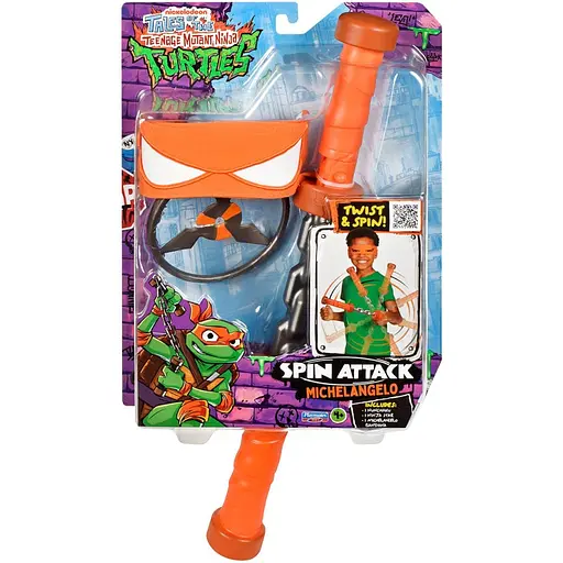 Ігровий набір TMNT Нунчаки Мікеланджело Обертальний удар 84268 Черепашки-Ніндзя MOVIE III W3 - фото 1