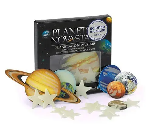 Наклейки, светящиеся в темноте 4M Планеты и 20 звезд Glow planets nova stars 00-05635 Люминесцентные наклейки - фото 3