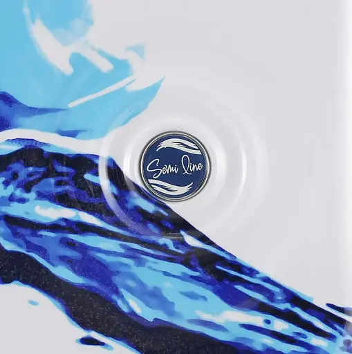 Валіза Semi Line 20" (S) White/Blue Print (T5653-1) (DAS302329) - фото 7