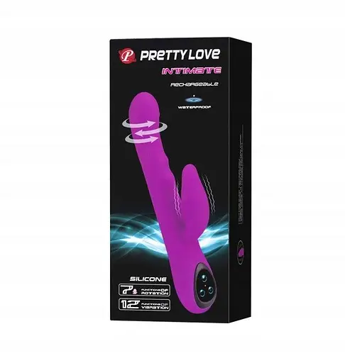 Вибратор-кролик Pretty Love Intimate, 25 см (фиолетовый) - фото 8