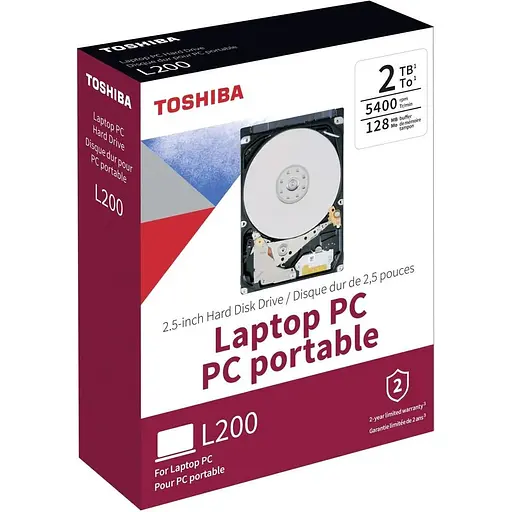 Жорсткий диск 2.5" Toshiba L200 2 TB SATA 128 MB (HDWL120UZSVA) [141054] - фото 7