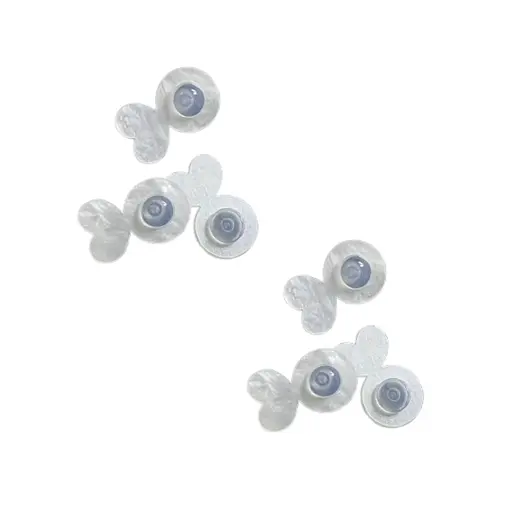 Заглушки для підтримки важких і великих сережок-пусет, силіконові, невидимі, 6 шт у наборі