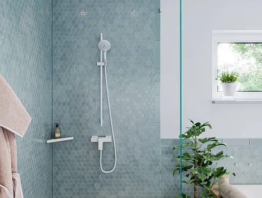 Полочка угловая Hansgrohe AddStoris 14.8 х14.8 x 30.5 см Matt White 41741700, Белый матовый - фото 5