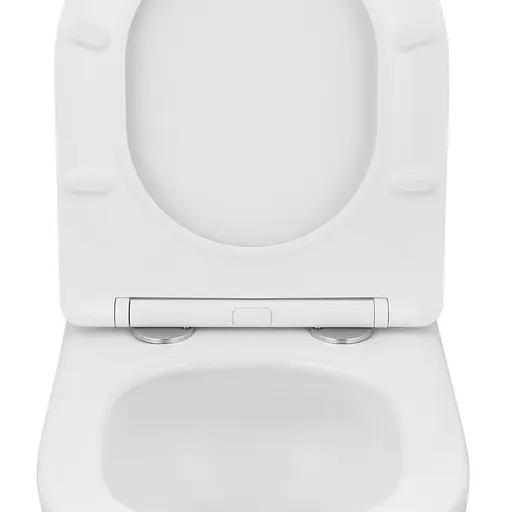 Унитаз подвесной Kroner Harz WHI483632 TORNADO безободковый с сиденьем (KH483632WHIT), Белый - фото 5