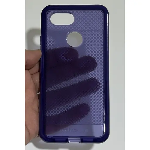 Оригінальний протиударний чохол Tech21 Evo Check для Google Pixel 3 (5.5") Ultra Violet Purple - фото 4