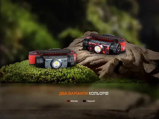 Налобний ліхтар Fenix HM62-T V2.0 1200лм 150м з білим і червоним світлом Чорний - фото 5