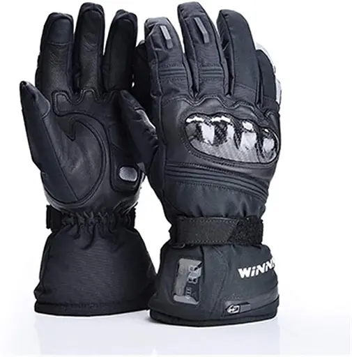 Кожаные перчатки с подогревом для женщин и мужчин, водонепроницаемые тепловые перчатки для рук с подогревом