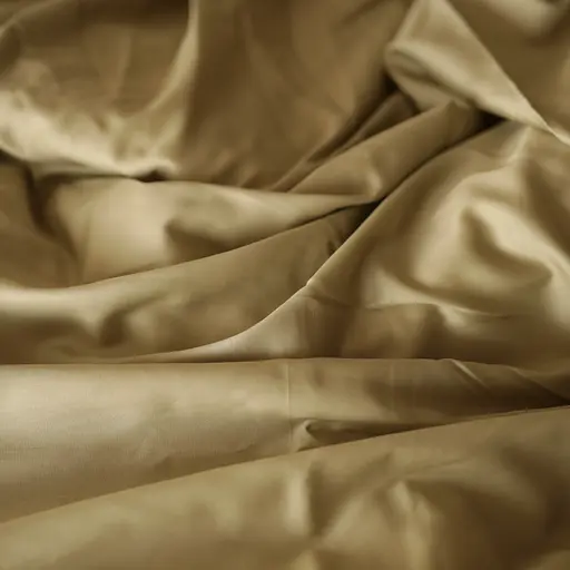 Комплект постельного белья Honey сатин 100% хлопок золотистый оливковый - двуспальный - фото 5