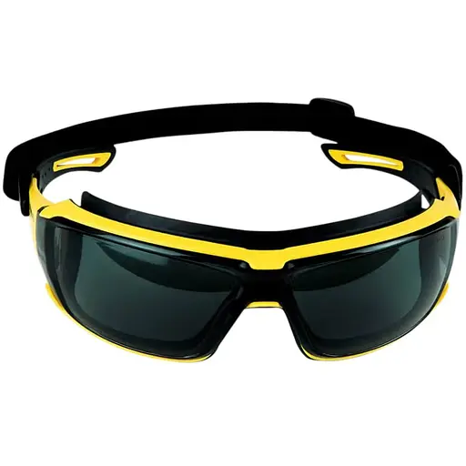 Очки Stanley Rubber Gasket тонированные поликарбонатные с мягкими резиновыми скобками (SYE15-21D)