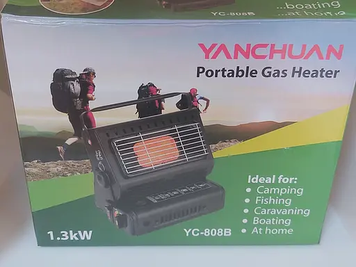 Газовий обігрівач + плита Yanchuan YC-808B із адаптером - фото 2