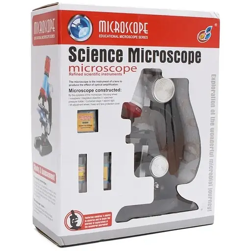 Набір Chanseon 1412 дитячий мікроскоп для школяра 1200х + біологічні зразки  - фото 5