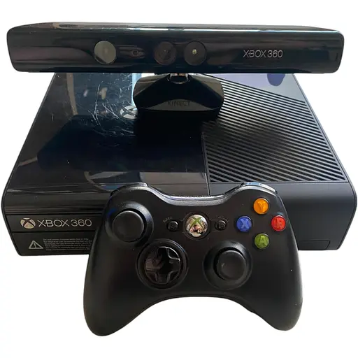Игровая приставка Microsoft Xbox 360 E + 100 игр, 500 ГБ, 1 джойстик и Kinect
