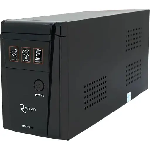 ИБП с правильной синусоидой Ritar RTSW-600NL12 LED (360Вт), 12В, под наружный АКБ, Q4 (320x132x210) 4,2 кг (236x85x130)