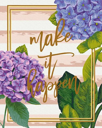 Картина за номерами на підрамнику Brushme Зроби це!