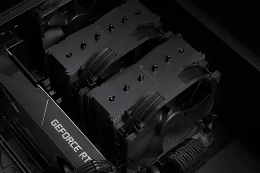 Кулер для процессора Noctua NH-D15 Chromax Black 1700 AM5 (NH-D15 CHROMAX.BLACK) Б/у - фото 2