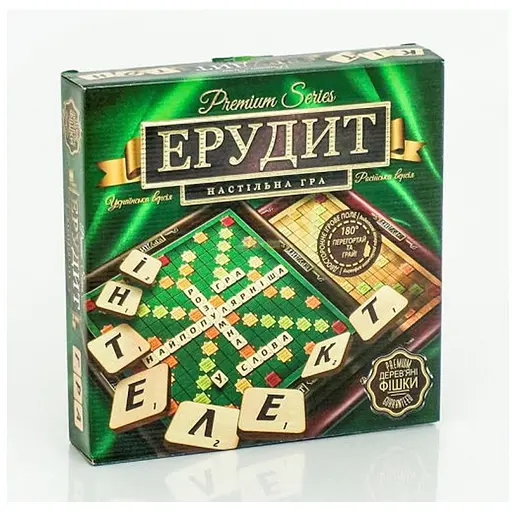 Настільна гра Danko Toys Ерудит Premium series (Erudite Premium series) (укр - рос.) (G-ER-U-01) - фото 1