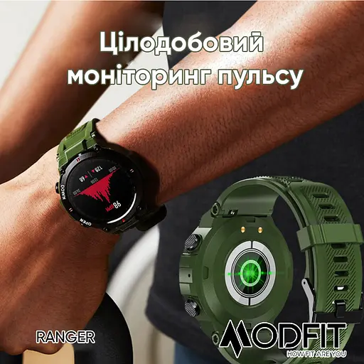 Наручний годинник чоловічий Ranger Grey 36 мм. Modfit acs0029723 - фото 10