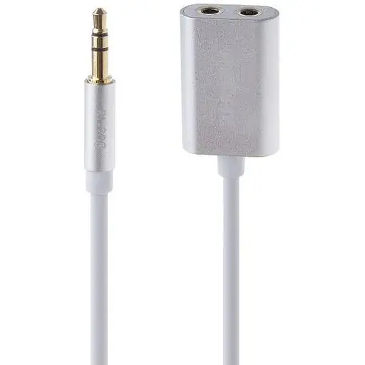 Аудиоразветвитель Remax AUX Splitter 3.5 мм RL-S20 White