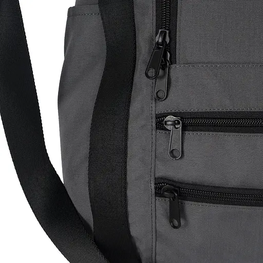 Рюкзак-антивор OOLOO Капля 45х27х14 см, темно-серый 657/497 - фото 5