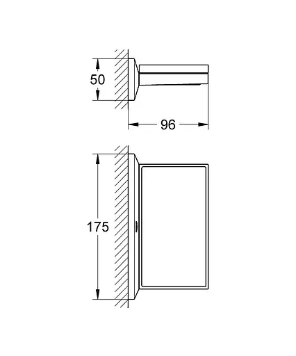 Полочка с мыльницей Grohe Allure Brilliant 40504000, Хром - фото 2