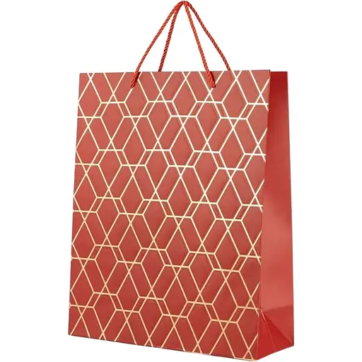 Пакет подарунковий XDW111187 Бордовий - фото 1