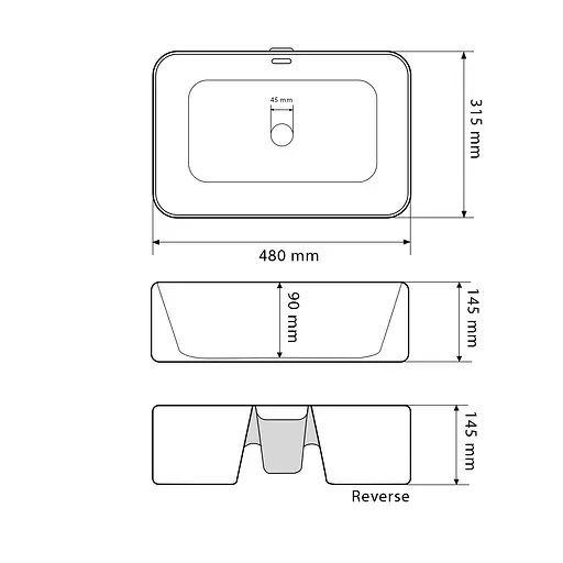 Умивальник VBI Arabba white накладний VBI-013501, Білий - фото 2