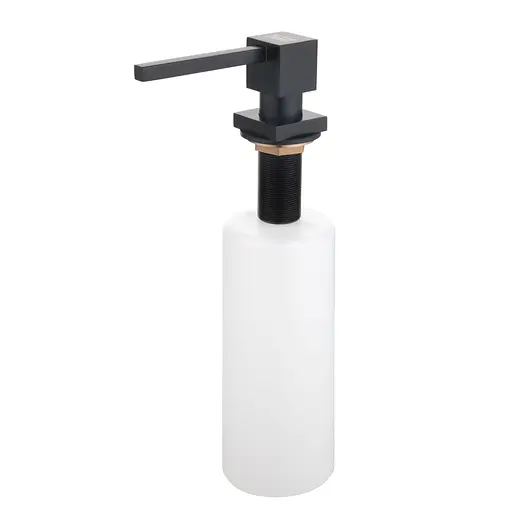 Дозатор для кухонної мийки чорний врізний Nett DTB-300 - фото 1